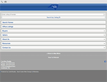 Tablet Screenshot of carolinarealty-nc.com